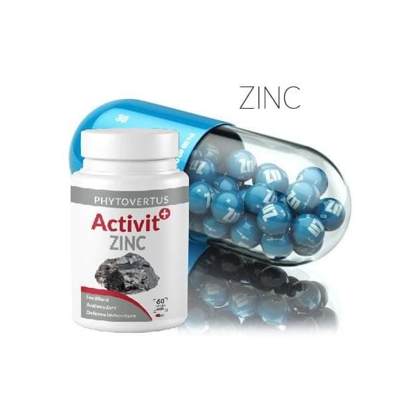 Phytovertus Activit + Zinc 60 Gélules