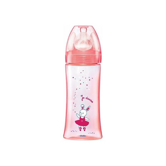 Dodie Biberon Plastique Anti Colique Fille 6m+ 330ml