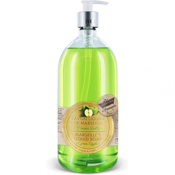 Bains de Provence Gel Douche Pomme Verte 1 Litre