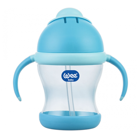 Wee Baby Tasse avec Paille à anses 200ml Garçon