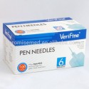 Verifine Aiguilles stylos à insuline 6 mm B/50