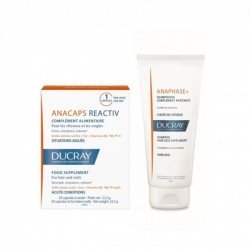 Ducray Anaphase Shampoing + Anacaps réactive 30 Capsules