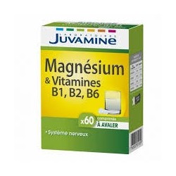 Juvamine Magnésium + vit b2 b6 b1 60 Comprimes