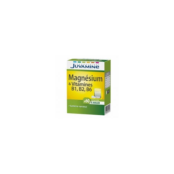 Juvamine Magnésium + vit b2 b6 b1 60 Comprimes