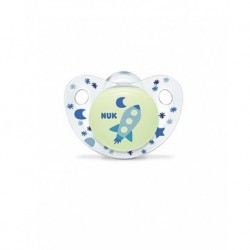 Nuk Sucette Night&Day Avec Boite Garçon 6-18M 2