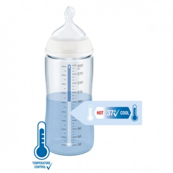 Nuk Biberon Plastique 240ML Blue 0-6M