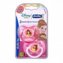 Dodie 2 Sucettes Silicone Disney Fille 6M+