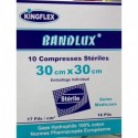 Bandlux 10 Compresses Stérile 30*30