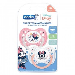 Dodie 2 Sucettes Mickey Anatomique Silicone 6M+