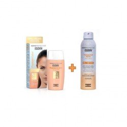 Isdin Pack Solaire Fusion Water Color SPF50 50 ml +Isdin Spray 250ml