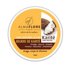 Almaflore Beurre de karité Pur 100Gr