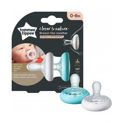 Tommee Tippee 2 Sucettes Breast Like 0-6
