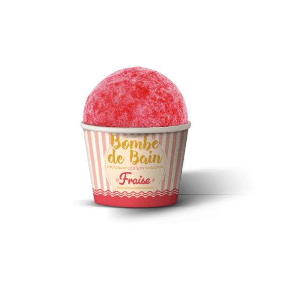 Les Petits Bains de Provence Bombe de Bain fraise