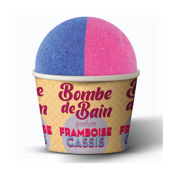 Les Petits Bains de Provence Bombe de Bain framboise cassis