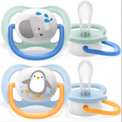 Avent 2 Sucettes animals 0-6m
