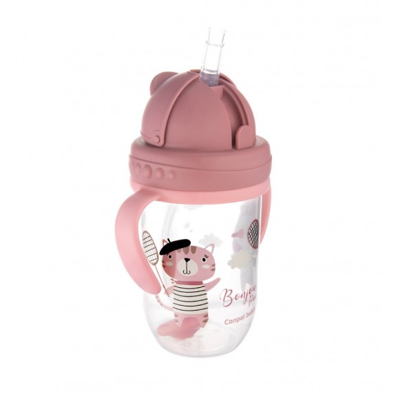 Canpol Tasse Avec Paille Fille 6m+ 270ml