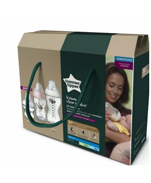 TOMMEE TIPPEE CLOSER TO NATURE KIT NAISSANCE LAPIN ROSE