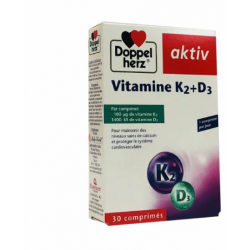 Doppel Herz AKTIV Vitamine K2 + D3 COMPRIMÉS