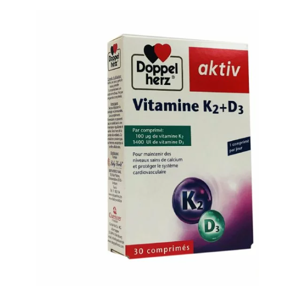 Doppel Herz AKTIV Vitamine K2 + D3 COMPRIMÉS