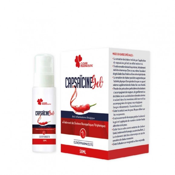 Capsaïsine Gel analgésique soulageant des douleurs 50ml