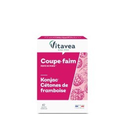 Vitavea Coupe faim au konjac & cétones de framboise 42 gélules
