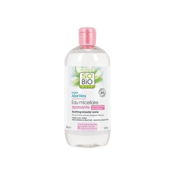 So'Bio Eau Micellaire apaisante 500ml