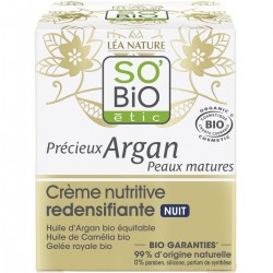 So'Bio Crème Nutritive redéfinissante Nuit Précieux Argan Peaux Matures 50ML