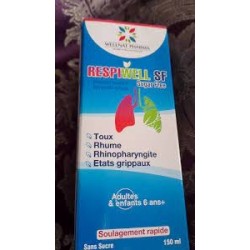 Respiwell Sirop Toux Adulte et enfants Sans Sucre 150ml
