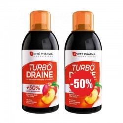 Forté Pharma Pack TurboDraine Pèche 500ml 1 acheté le 2ème à -50%