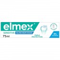 ELMEX Dentifrice sensitive blancheur douce triple protection 75ml
