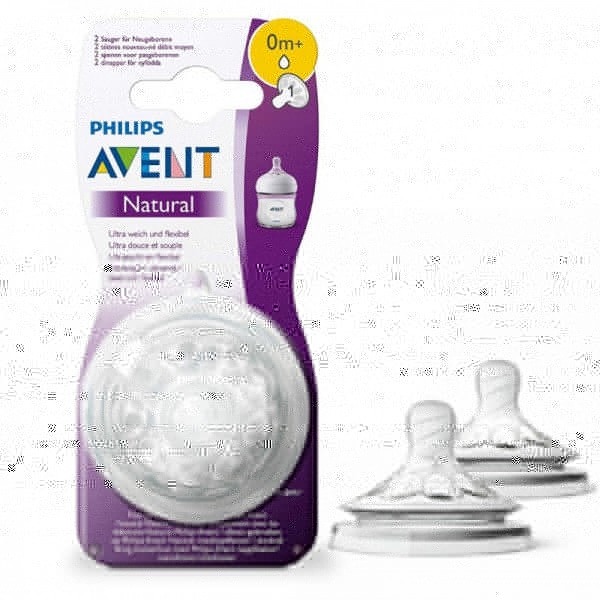 Avent 2 Tétines Naturel 0m+