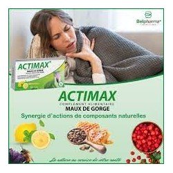 Actimax Maux De Gorge Citron Menthe BT/14