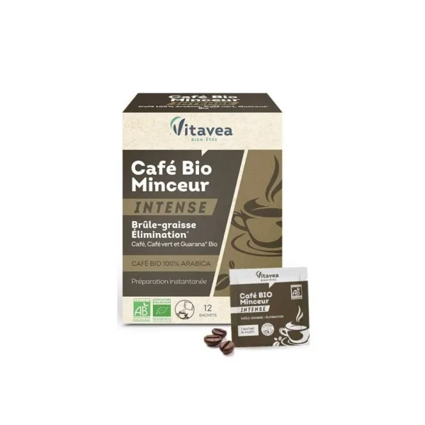 Vitavea Bio Minceur Intense Café Brule Graisse 12 Sachets