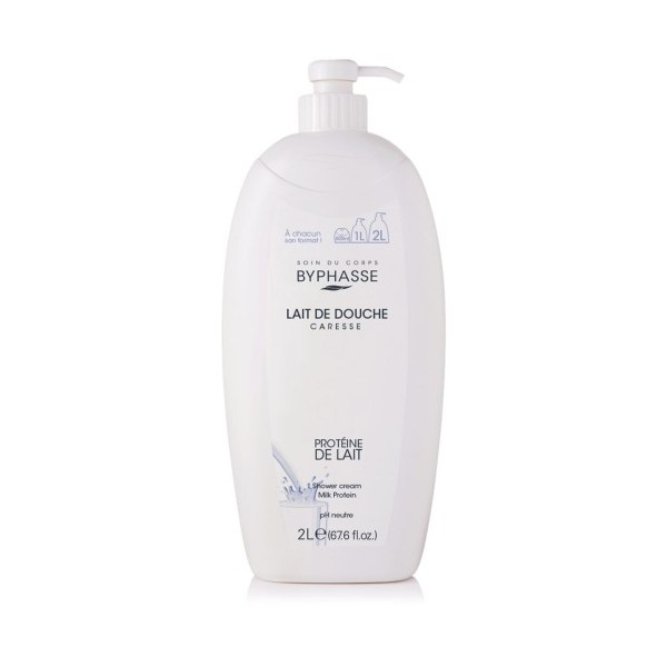 Byphasse Lait De Douche Caresse Protéine De Lait 2L
