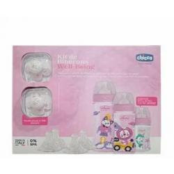 Chicco Kit De Biberons Well Being Rose
