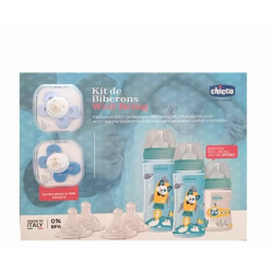Chicco Kit De Biberons Well Being bleu