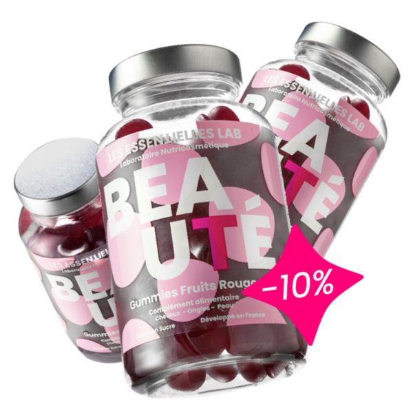 Les Essentielles Lab Beauté Gummies Fruits Rouges Cure 3 Mois