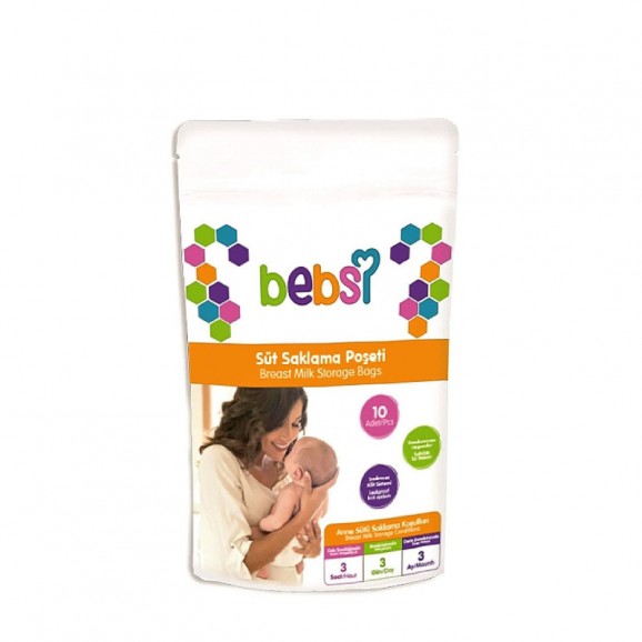 Bebsi Sac de conservation du lait 10 pièces