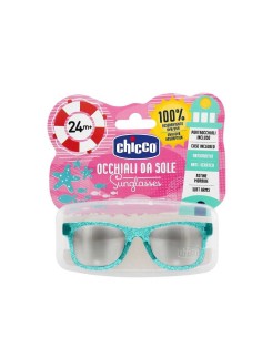 Chicco Lunettes de soleil translucide pour filles Turquoise Pailleté 24m+