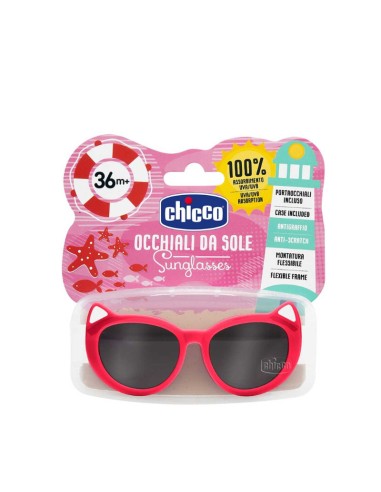 Chicco Lunettes de soleil pour filles Cat Rouge 36m+