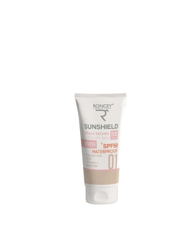 RONCEY Ecran SunShield Waterproof SPF50+ teinté 01 peaux sèches 50ml