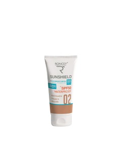 RONCEY Ecran SunShield Waterproof SPF50+ teinté peaux normales à mixtes 02 50ml
