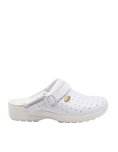 Scholl Clog Racy blanc perforé 2