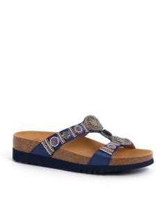 Scholl New BOGOTA WEDGE Bleu marine 2