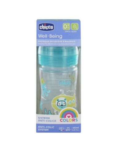 Chicco Biberon Plastique Garçon 150ml 0m+