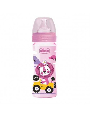 Chicco Biberon Plastique Fille 250ml 2m+