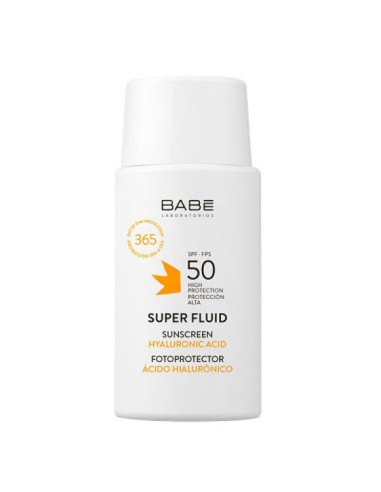 Babe écran Super Fluide À L'Acide Hyaluronique SPF 50 + 50 ML