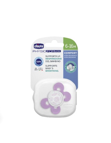 Chicco Sucette Physio Confort Fille 6-16m+ 1pc