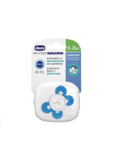 Chicco Sucette Physio Confort Garçon 6-16m+ 1pc