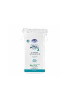 Chicco Baby Moments Coton carré 60 pièces